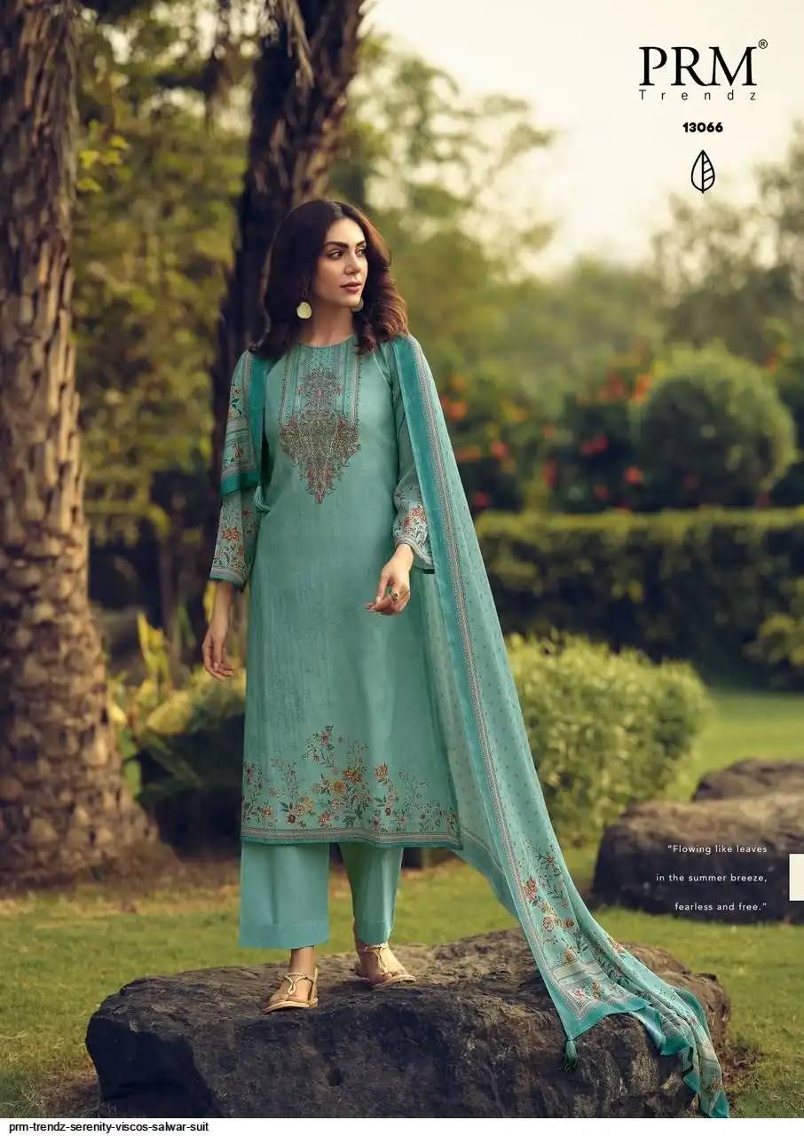 SERENITY By PRM TRENDZ 13063 To 13068 Series Stylish Beautiful Colourful PURE VISCOUS MAL CHANDERI Dresses At Wholesale Price